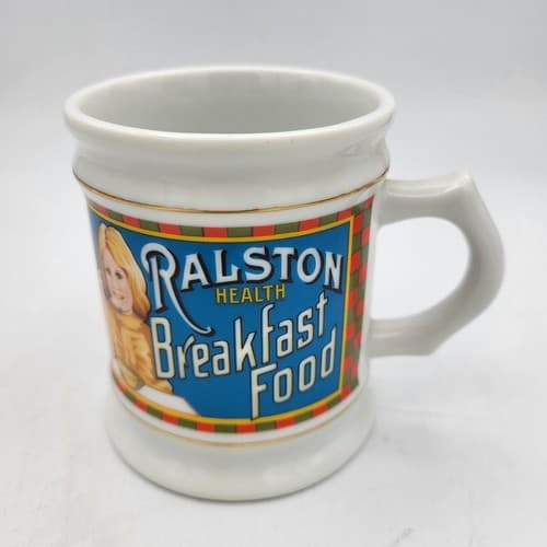 Ralston Purina Co Mug Advertising Porcelain The Corner Store Japan VTG 1982 - Thumbnail 3