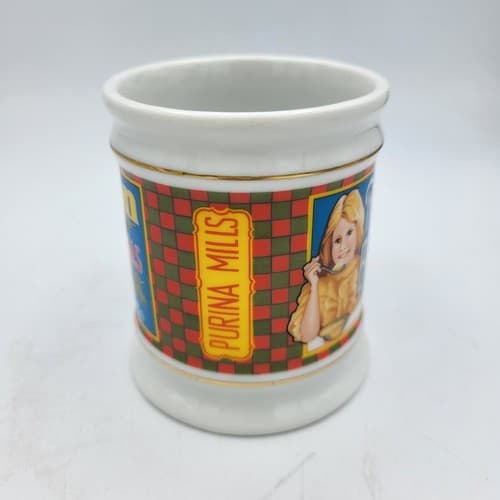 Ralston Purina Co Mug Advertising Porcelain The Corner Store Japan VTG 1982 - Thumbnail 4