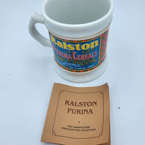Ralston Purina Co Mug Advertising Porcelain The Corner Store Japan VTG 1982 - Thumbnail 5