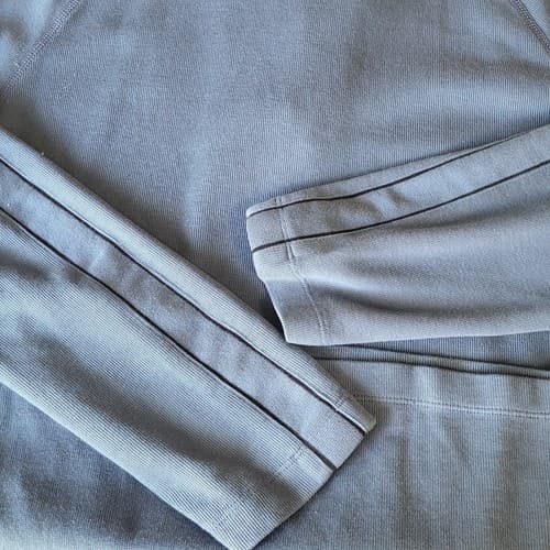 Hugo Boss Mens Sweater L Blue Cotton Hidden Snap Henley Pullover Mock Turtleneck - Thumbnail 9