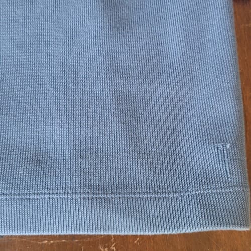 Hugo Boss Mens Sweater L Blue Cotton Hidden Snap Henley Pullover Mock Turtleneck - Thumbnail 18