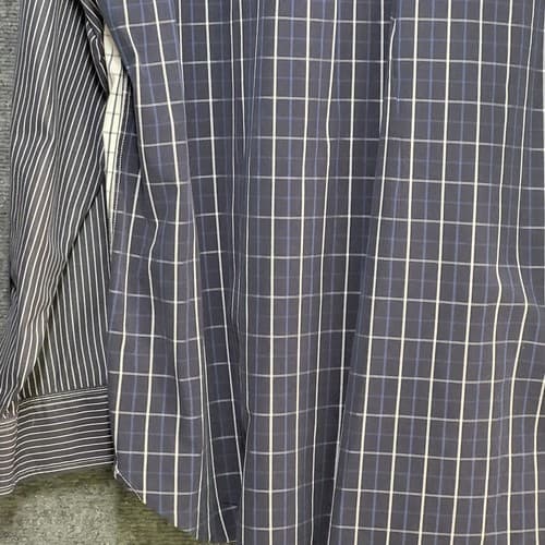Tommy Hilfiger Mens Shirt Button Down XL Navy Black Multi-Print Check Cotton - Thumbnail 8