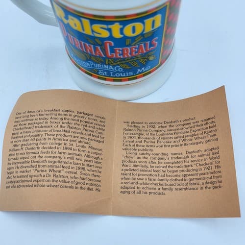 Ralston Purina Co Mug Advertising Porcelain The Corner Store Japan VTG 1982 - Thumbnail 6