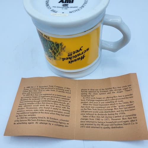 Bon Ami Cleanser Mug Advertising Porcelain The Corner Store Japan VTG 1982 - Thumbnail 6