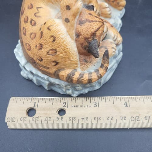 VTG Lenox Natures Young Played Out Cheetah Cubs Figurine Porcelain 1988 Family - Thumbnail 10