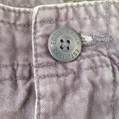 Eddie Bauer Mens Cargo Shorts Blue 35 Cotton Demin 6 Pockets Hiking Outdoor - Thumbnail 9