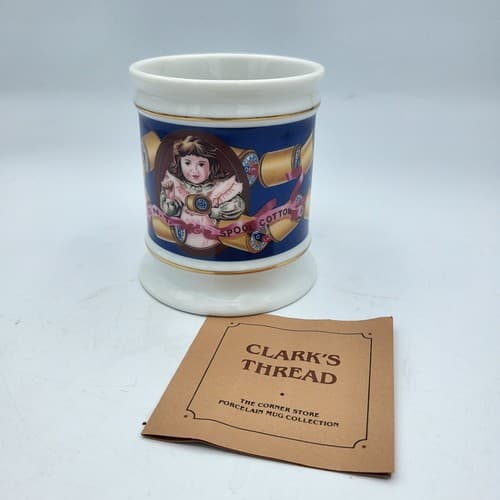 The Corner Store Clarks Thread Mug Japan 1982 Seamstress Gift Advertising Papers - Thumbnail 3