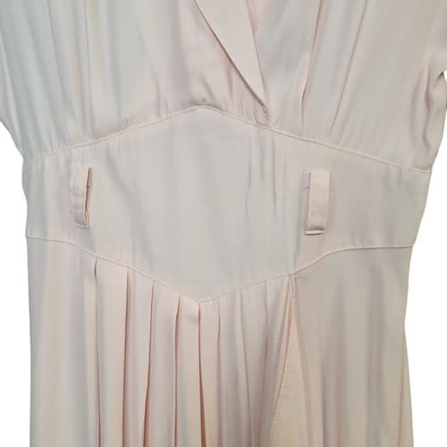 Vintage Dawn Joy Barbiecore Womens Dress Pink 13/14 Acetate Rayon Dropped Waist - Thumbnail 8