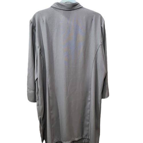Worthingon Dress Woman Plus Gray 22W Polyester Slimming Comfy Classic Coatdress - Thumbnail 2