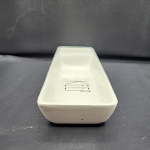 Rae Dunn Trinket Tray KEEP Two Compartments Desk Accessory Artisan Collection - Thumbnail 7
