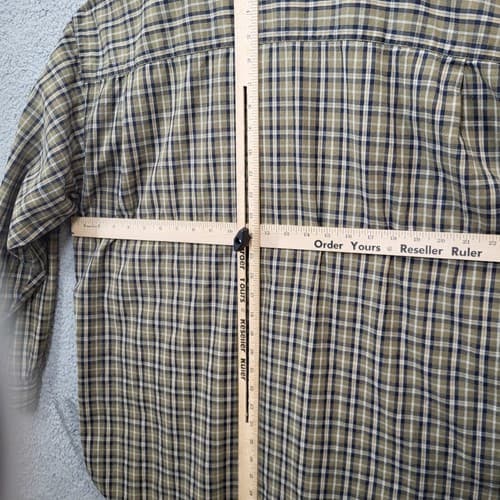 Brooks Brothers Mens Shirt Tan Green Check XXL Cotton Casual BB Classics - Thumbnail 13