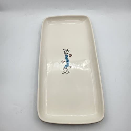 Just Married Ceramic Large Trink Tray Artisan Collection Love Birds Wedding Gift - Thumbnail 5