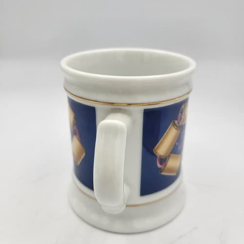 Clarks Thread Mug Advertising Porcelain The Corner Store Japan VTG 1982 - Thumbnail 4