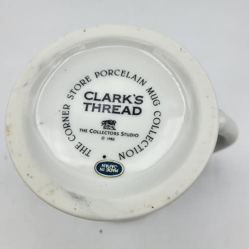 The Corner Store Clarks Thread Mug Japan 1982 Seamstress Gift Advertising Papers - Thumbnail 2