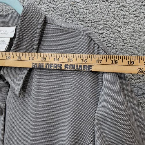 Worthingon Dress Woman Plus Gray 22W Polyester Slimming Comfy Classic Coatdress - Thumbnail 10