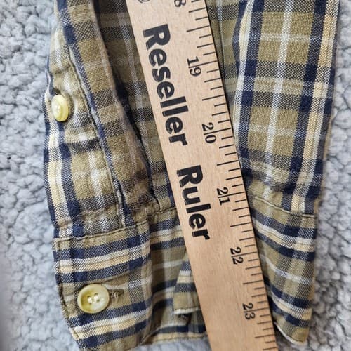 Brooks Brothers Mens Shirt Tan Green Check XXL Cotton Casual BB Classics - Thumbnail 12