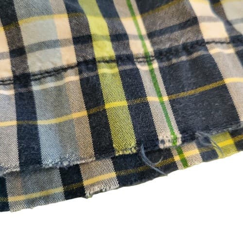 American Eagle Mens Shorts Blue 33 Plaid Cotton 4 Pockets Classic Flat Front - Thumbnail 5