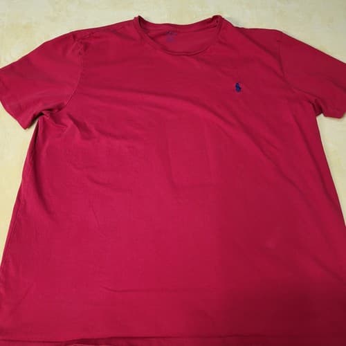 POLO Ralph Lauren Mens Shirt Red XL Small Blue Pony Lightweight Classic Tee - Thumbnail 12