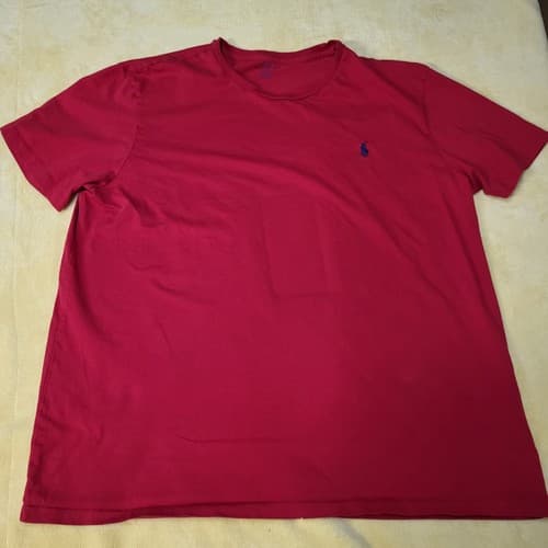 POLO Ralph Lauren Mens Shirt Red XL Small Blue Pony Lightweight Classic Tee - Thumbnail 5