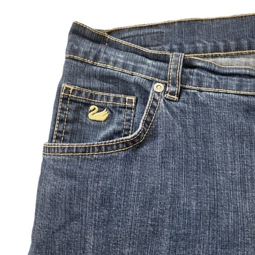 Gloria Vanderbilt Womens Jeans 12 Blue 30x22 Cropped Embroidered Bottom Edge - Thumbnail 7