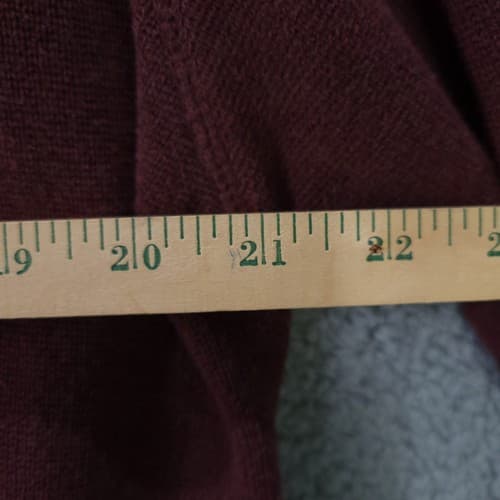 Greg Norman Mens Sweater Burgandy Large Golf Cotton Knit Classic Made in India - Thumbnail 9