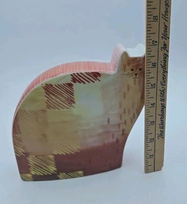 Royal Worcester Cat Flat Mates Oscar Tabby Swirls Unique Cat Lover Vintage 2006 - Thumbnail 9