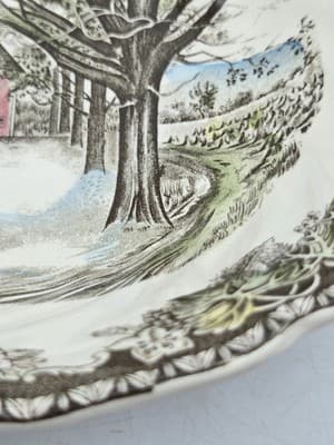 Johnson Brothers Friendly Village Bowl The Ice House 8" Vintage Iconic EUC - Thumbnail 9