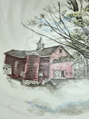 Johnson Brothers Friendly Village Bowl The Ice House 8" Vintage Iconic EUC - Thumbnail 4