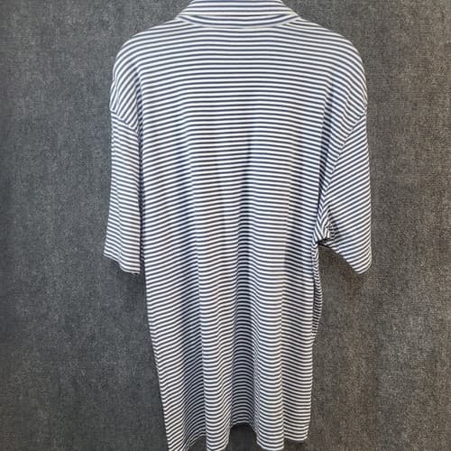 Vineyard Vines Mens Polo Shirt Blue White Stripe XL Pima Cotton Soft Comfortable - Thumbnail 2