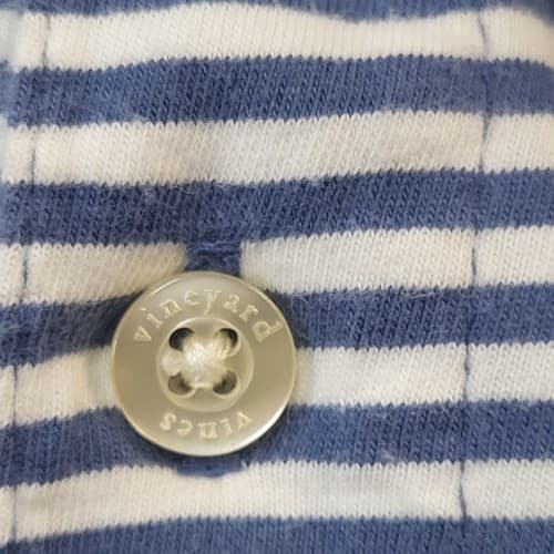 Vineyard Vines Mens Polo Shirt Blue White Stripe XL Pima Cotton Soft Comfortable - Thumbnail 7