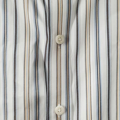 Johnson & Murphy Womens Blouse White XL Striped Menswear Office Tunic Length New - Thumbnail 6