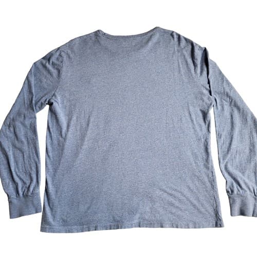 POLO Ralph Lauren Mens Shirt Light Blue L Lightweight Classic Long Sleeve Tee - Thumbnail 3