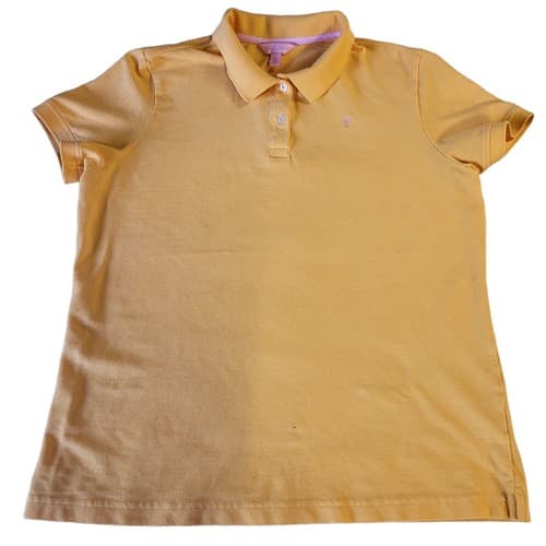 Lilly Pulitzer Womens Shirt Top Polo Orange XL Pima Cotton Spandex Golf Beach - Thumbnail 8
