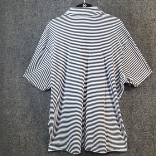 Vineyard Vines Mens Polo Shirt Blue White Stripe XL Pima Cotton Soft Comfortable - Thumbnail 6