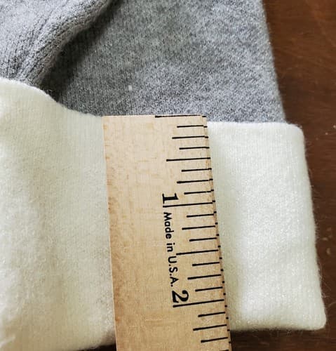 MAX STUDIO Womens Sweater Gray White S Long Cuffed Sleeve Viscose Blend Brushed - Thumbnail 6