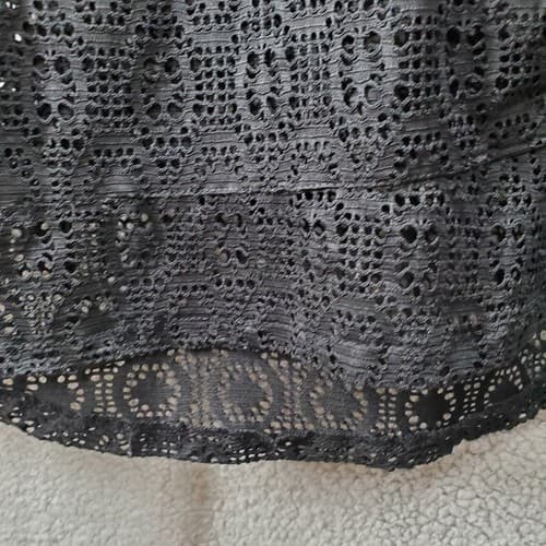 Skinny Dip by Melissa Womens Beach Cover-Up Hoodie Black XS Poly Blend Pockets - Thumbnail 3