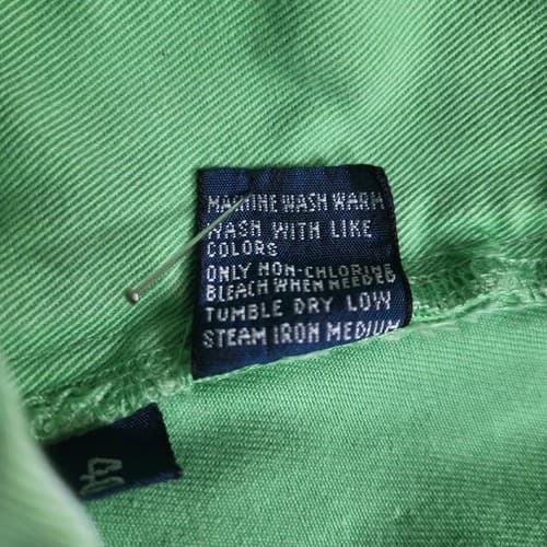 POLO Ralph Lauren Mens Shorts Lime Green 40 Cotton Classic Chino Flat Front - Thumbnail 8
