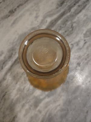 Vintage Imperial Glass Trumpet Vase Marigold Iridescent Morning Glory 8.5" - Thumbnail 5