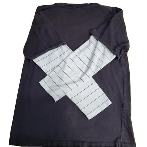 UnionBay Mens Shirt L Bad To the Bone Lizard Faux Striped Sleeves Guitarplayer - Thumbnail 7