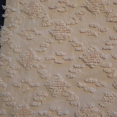 Vintage Light Pink Queen Chenille Bedspread 100% Cotton Full Fringe Made India - Thumbnail 6