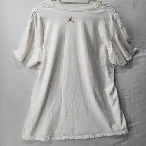 Jordan Mens Shirt White XL Tee Cotton Defensive Plan Black Red Graphics Advice - Thumbnail 4