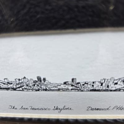 Diarmuid Harrington San Francisco Iconic Landmarks Artist Signed Matted Framed - Thumbnail 5