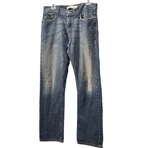 Levi's Mens 514 Jeans 34x34 Blue Medium Wash Slim Fit Straight Leg Washed Out - Thumbnail 2