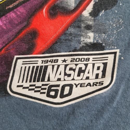 2008 NASCAR Mens Sprint Cup Series Tour 60th Anniversary Shirt Blue L T-Shirt - Thumbnail 4