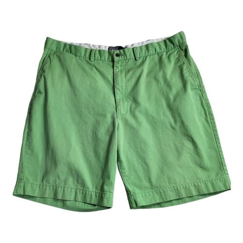 POLO Ralph Lauren Mens Shorts Lime Green 40 Cotton Classic Chino Flat Front - Thumbnail 3