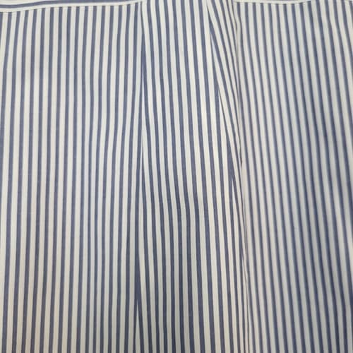 Grant Thomas Mens Shirt Dress Button Down Blue White Stripe 17 1/2 32-33 Cotton - Thumbnail 6