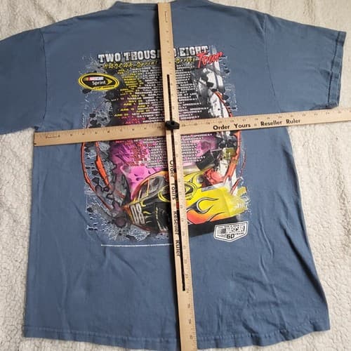 2008 NASCAR Mens Sprint Cup Series Tour 60th Anniversary Shirt Blue L T-Shirt - Thumbnail 8