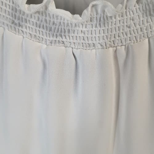 Joseph Ribkoff Dress White Petite S Polyester Lined Lace Applique Bell Sleeves - Thumbnail 9