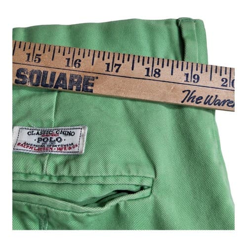 POLO Ralph Lauren Mens Shorts Lime Green 40 Cotton Classic Chino Flat Front - Thumbnail 11