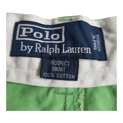 POLO Ralph Lauren Mens Shorts Lime Green 40 Cotton Classic Chino Flat Front - Thumbnail 5